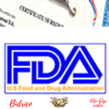 Giấy chứng nhận FDA đối với sản phẩm Bidrico